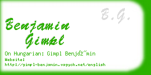 benjamin gimpl business card